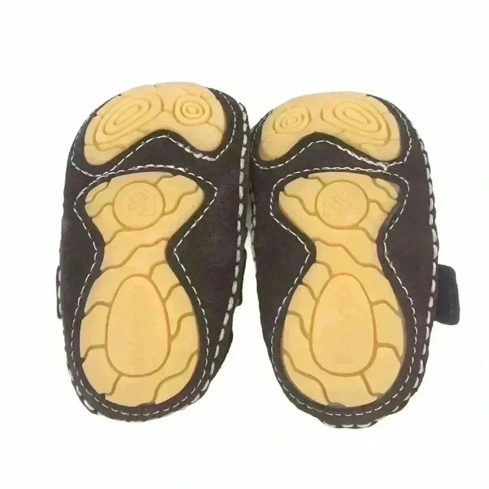 Rileyroos Jakester Baby Shoes Saddle Brown 3–6M Suede Walkers NWT Soft Sole